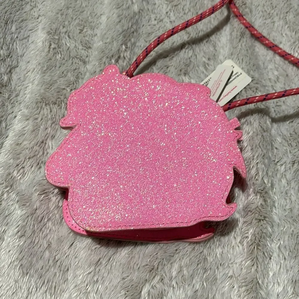 Hatley glitzy unicorn cross body bag pink shimmer nwt perfect unworn